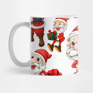 Santa Claus xmas Kids Pattern Mug